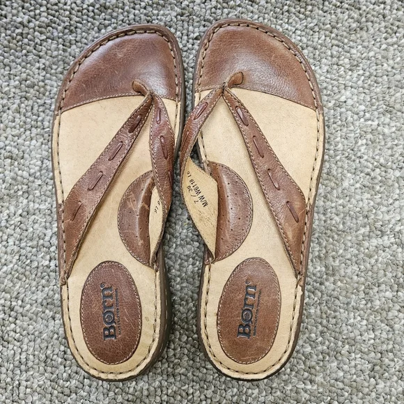 Born | Shoes | Born Womens Size 7 W618 Brown Tan Leather  display picture 2